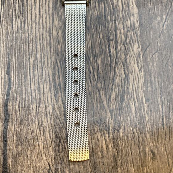 Capezio Magnified Glass watch silver tone New Battery With Mesh Band - Picture 3 of 11